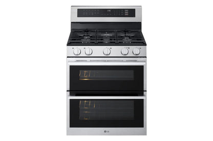 Lg LDGL6924Y 6.9 cu. ft. Smart Gas Double Oven Freestanding Range with ProBake Convection®, Air Fry & Air Sous Vide