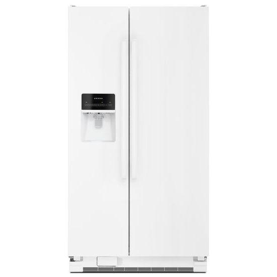 Amana® Side-by-Side Refrigerator with Dairy Center - White