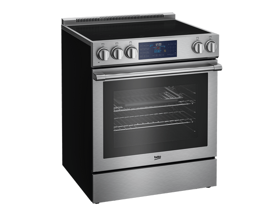 Beko SLER30432SS 30" Stainless Steel Slide-In Electric Range