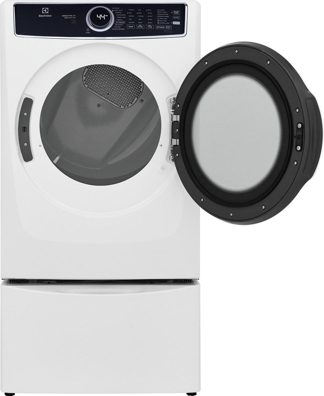 Electrolux ELFE7537AW Front Load Perfect Steam™ Electric Dryer with Predictive Dry™ and Instant Refresh - 8.0 Cu. Ft.