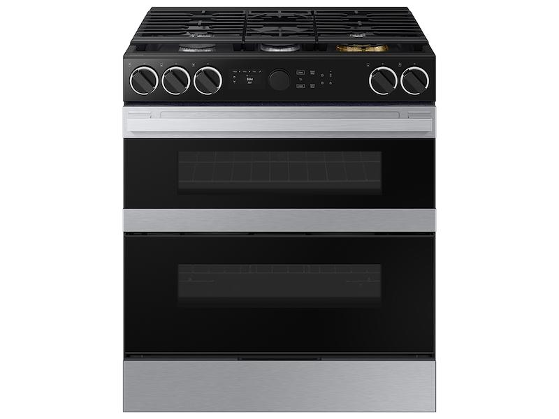 Samsung NSG6DG8550SR Bespoke Smart Slide-In Gas Range 6.0 cu. ft. with Flex Duo™ & Illuminated Precision Knobs in Stainless Steel