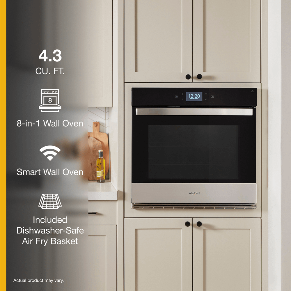 Whirlpool WOES7027PZ 4.3 Cu. Ft. Single Smart Wall Oven with Air Fry