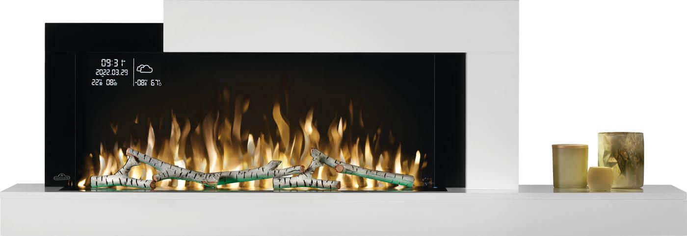 Napoleon Bbq NEFP325019WIOT Stylus Cara Elite Connected Wall Hanging Electric Fireplace