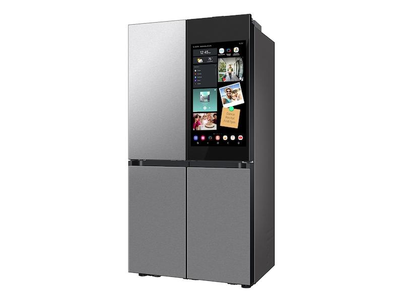 Samsung RF23DB9900QD Bespoke Counter Depth 4-Door Flex™ Refrigerator (23 cu. ft.) with AI Family Hub™+ and AI Vision Inside™ in Stainless Steel