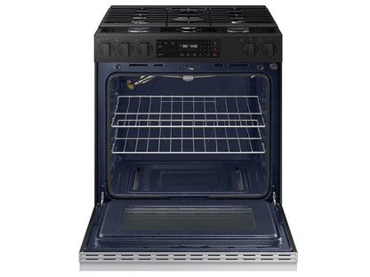 Samsung NSG6DG8100SR Bespoke 6.0 cu. ft. Smart Slide-In Gas Range with Precision Knobs in Stainless Steel