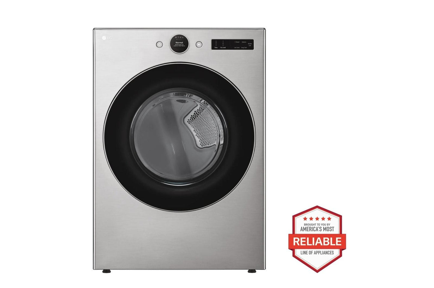 Lg WM5500HVADLEX5500VWD300CVWDP6V 4.5 cu. ft. Front Load Washer and 7.4 cu. ft. Electric Dryer with pedestal washer and drawer Laundry Set in Graphite Steel