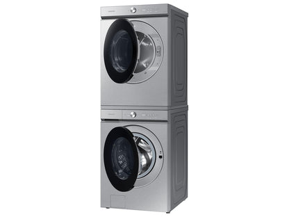 Samsung DVE53BB8700T Bespoke 7.6 cu. ft. Ultra Capacity Electric Dryer with Super Speed Dry and AI Smart Dial in Silver Steel