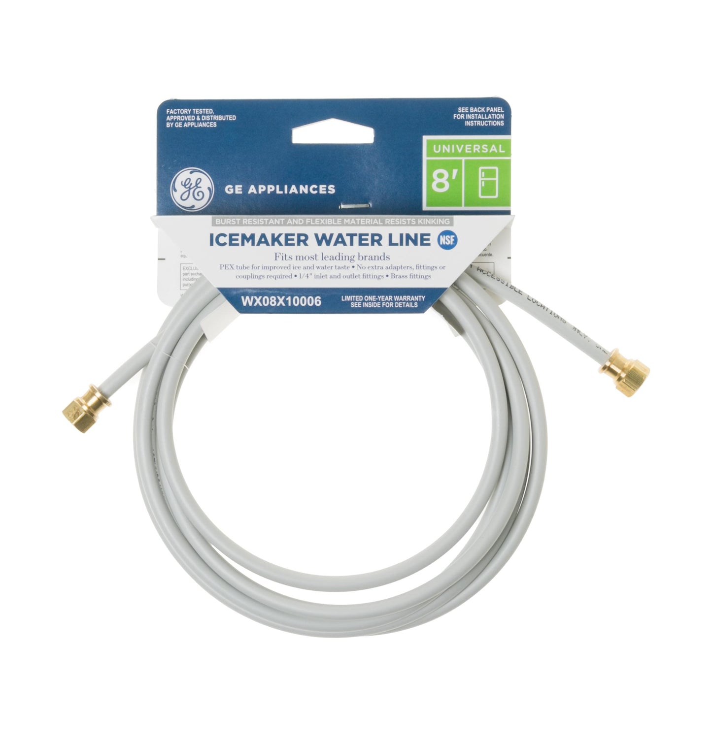 Ge Appliances WX08X10006G 8' Universal Water Line for Icemaker and/or Dispenser