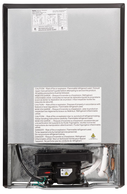 DCR045B1BSLDB Danby 4.5 cu. ft. Compact Fridge with True Freezer in Stainless Steel Look