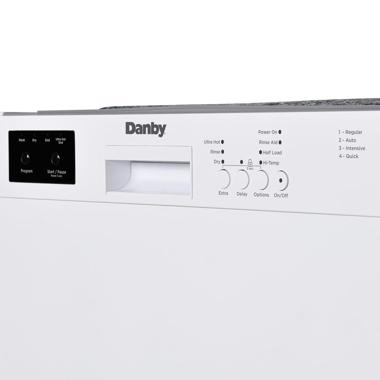 DDW2400EW Danby 24" Wide Built-in Dishwasher in White
