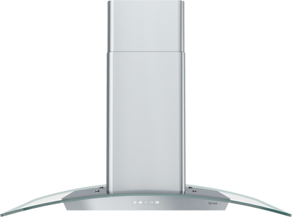 Zephyr BMIE36DG Brisas Curved Glass Wall, 36" G, ACT, LED