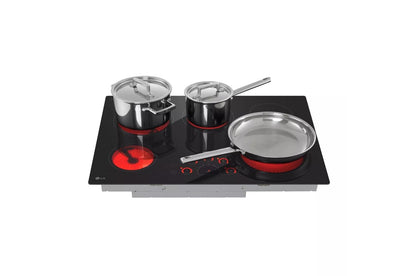 Lg LCE3010SBE 30" Radiant Cooktop, 5 Burner, Black, Energy Star