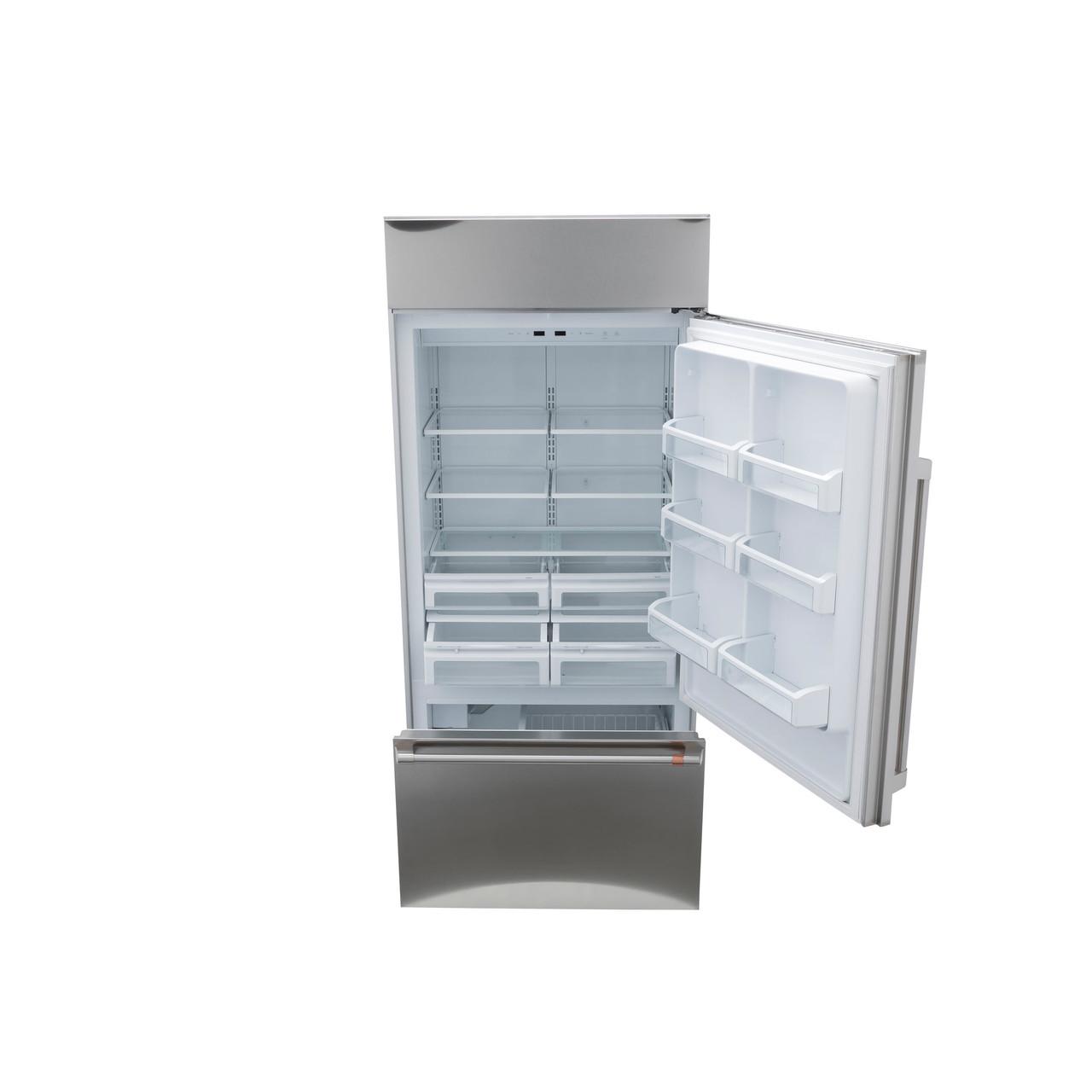 Cafe CDB36RP2PS1 Caf(eback)™ 21.3 Cu. Ft. Built-In Bottom-Freezer Refrigerator