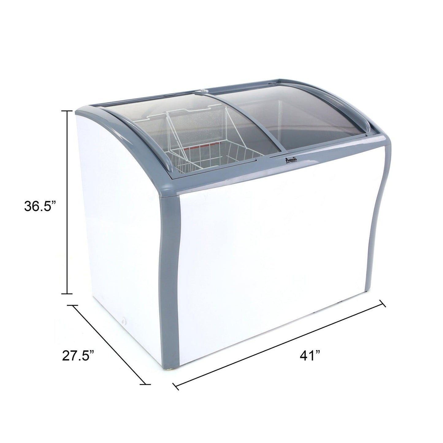 CFC836Q0WG Avanti 9.5 cu. ft. Commercial Glass Top Freezer or Refrigerator