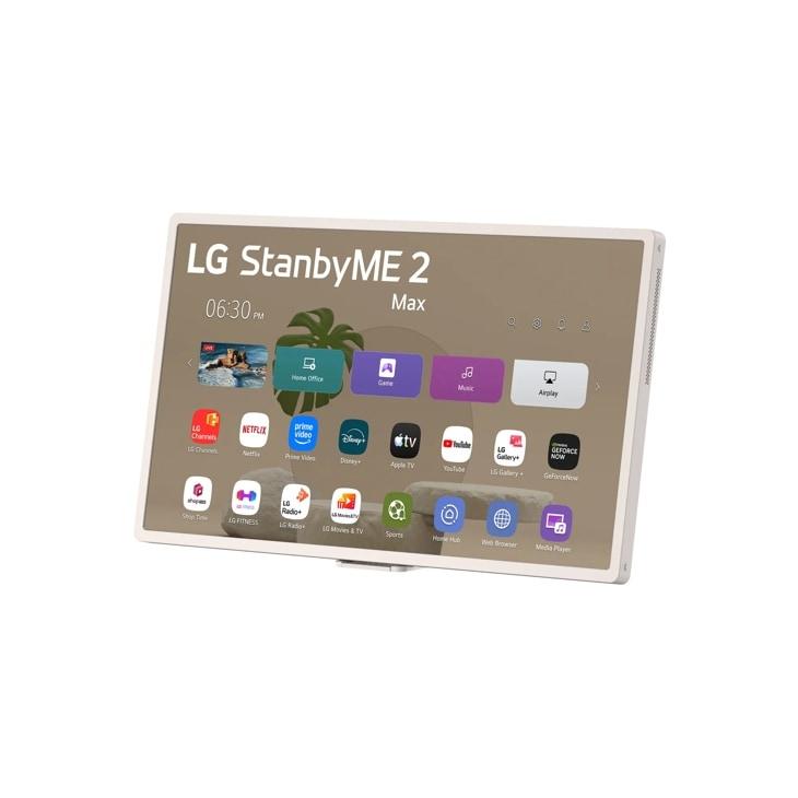 Lg 32LX6BWGAXT7SAUSALLC StanbyME 2 MAX 32 Inch Portable Smart Touch Screen with 4.5hr Battery and XT7 Bluetooth Speaker