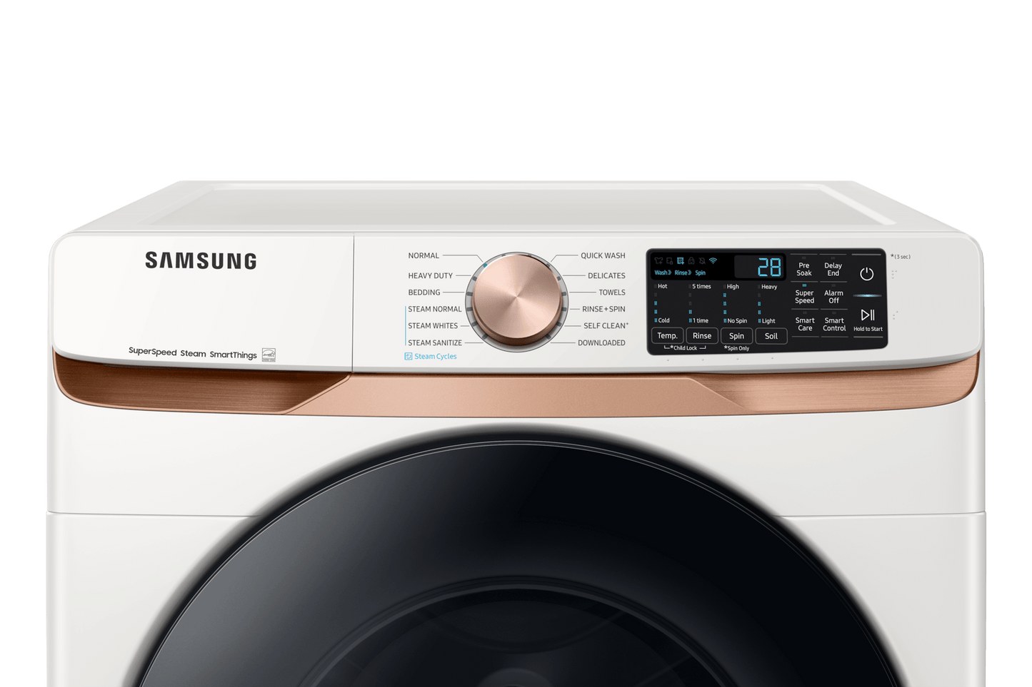 Samsung WF50BG8300AE Front Load Washer Super Speed Wash  Steam Wash  5.0 cu.ft.