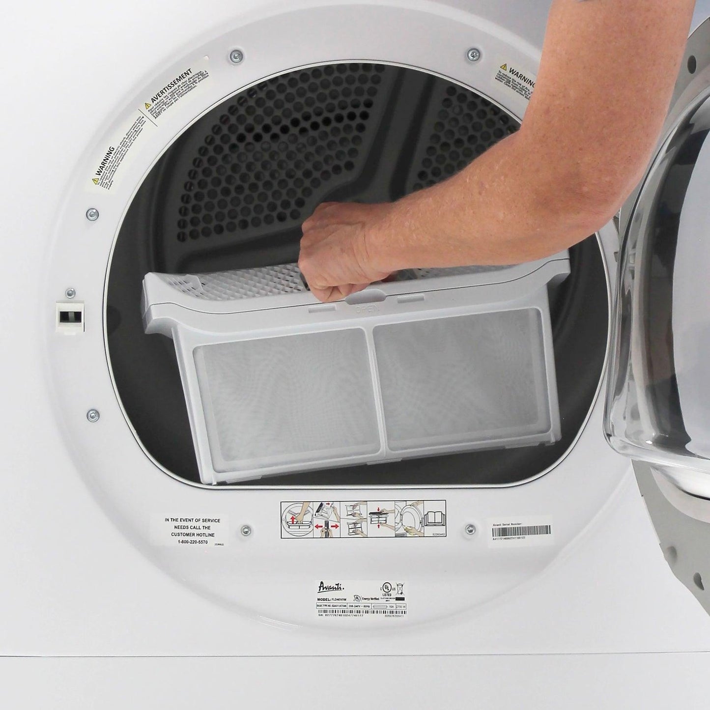 FLD40V0W Avanti Front Load Clothes Dryer