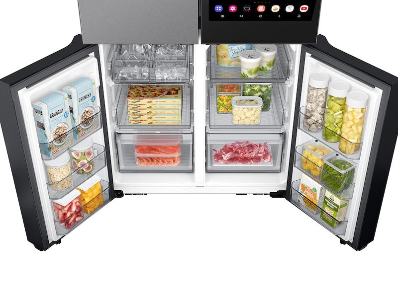 Samsung RF23DB9900QD Bespoke Counter Depth 4-Door Flex™ Refrigerator (23 cu. ft.) with AI Family Hub+™ and AI Vision Inside™ in Stainless Steel