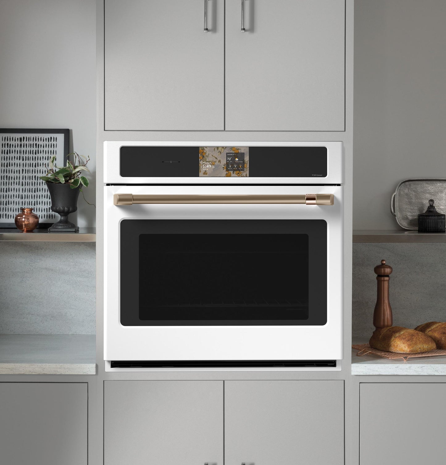 Cafe CTS90DP4ZW2 CAF(EBACK)™ Professional Series 30" Smart Built-In Convection Single Wall Oven