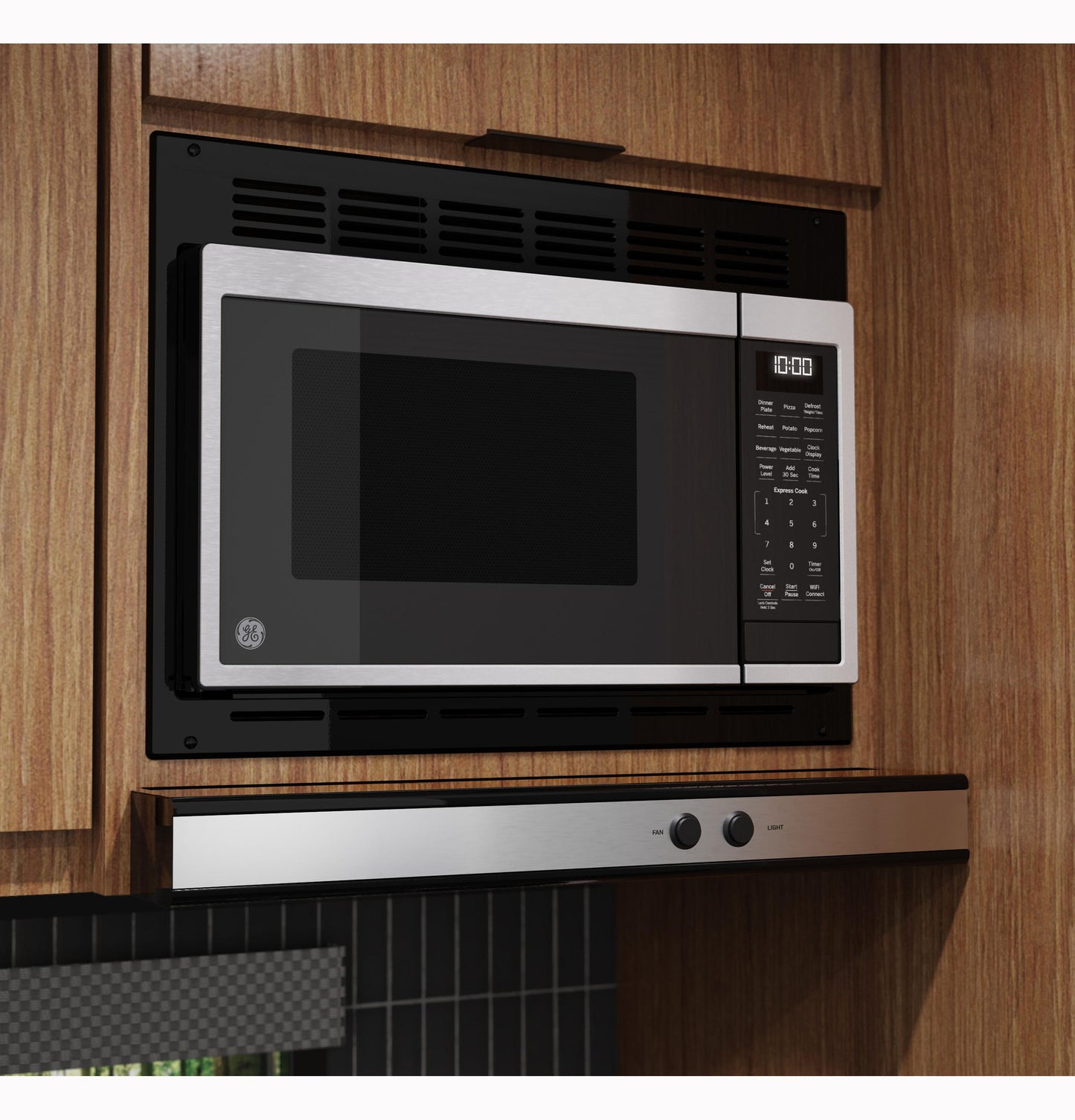 GCBK09N1WSS GE® 0.9 Cu. Ft. Capacity Built-In Microwave Oven
