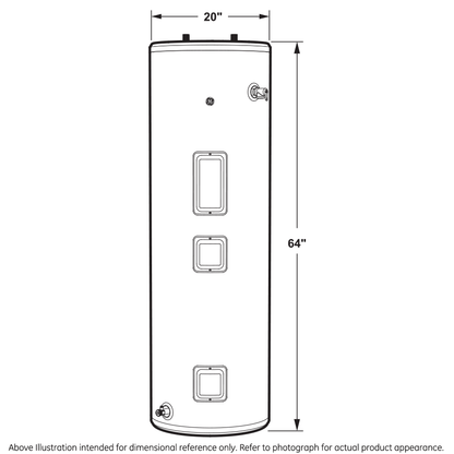 GE40T08DAT GE® 40 Gallon Tall 4500W Electric Water Heater