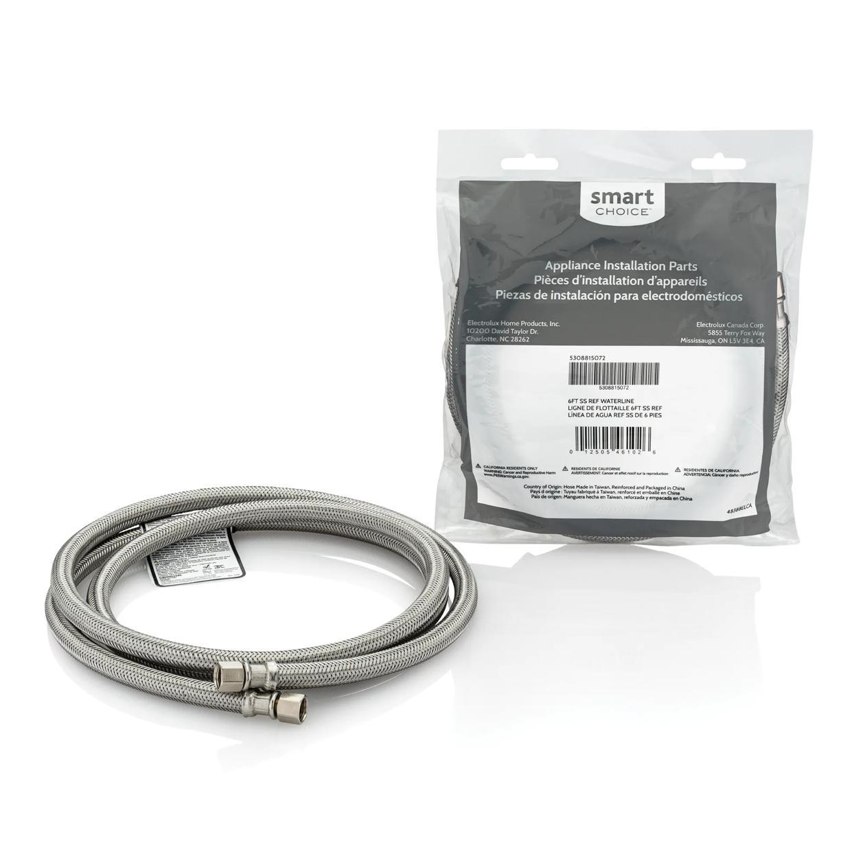 Electrolux 5308815072 6' Stainless Steel Refrigerator Waterline Kit