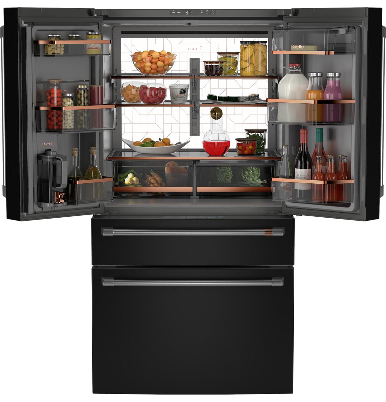 Cafe CGE29DP3TD1 CAF(EBACK)™ ENERGY STAR® 28.7 Cu. Ft. Smart 4-Door French-Door Refrigerator With Dual-Dispense AutoFill Pitcher