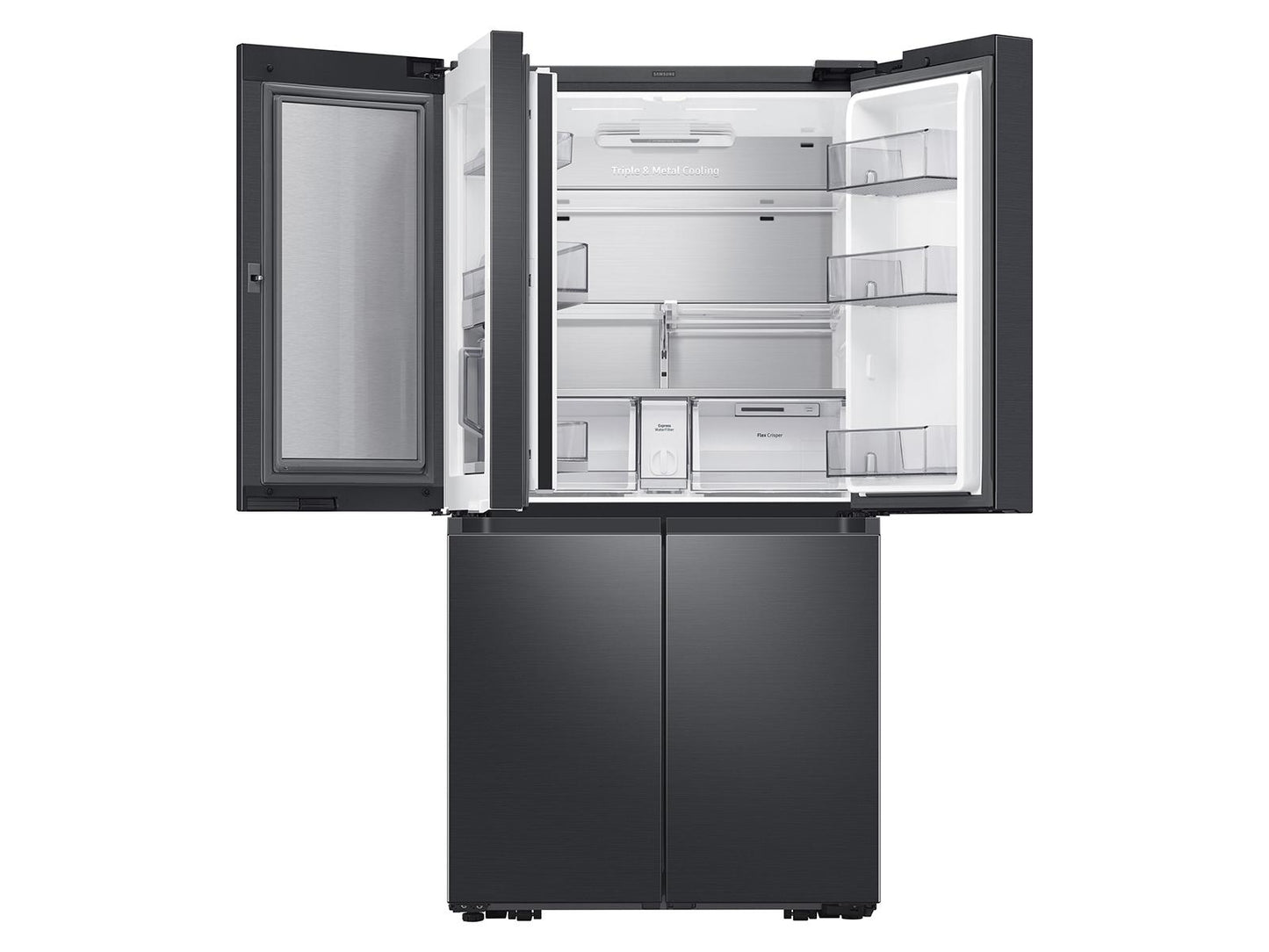 Samsung RF29A9671SG 29 cu. ft. Smart 4-Door Flex™ Refrigerator with Beverage Center and Dual Ice Maker in Black Stainless Steel