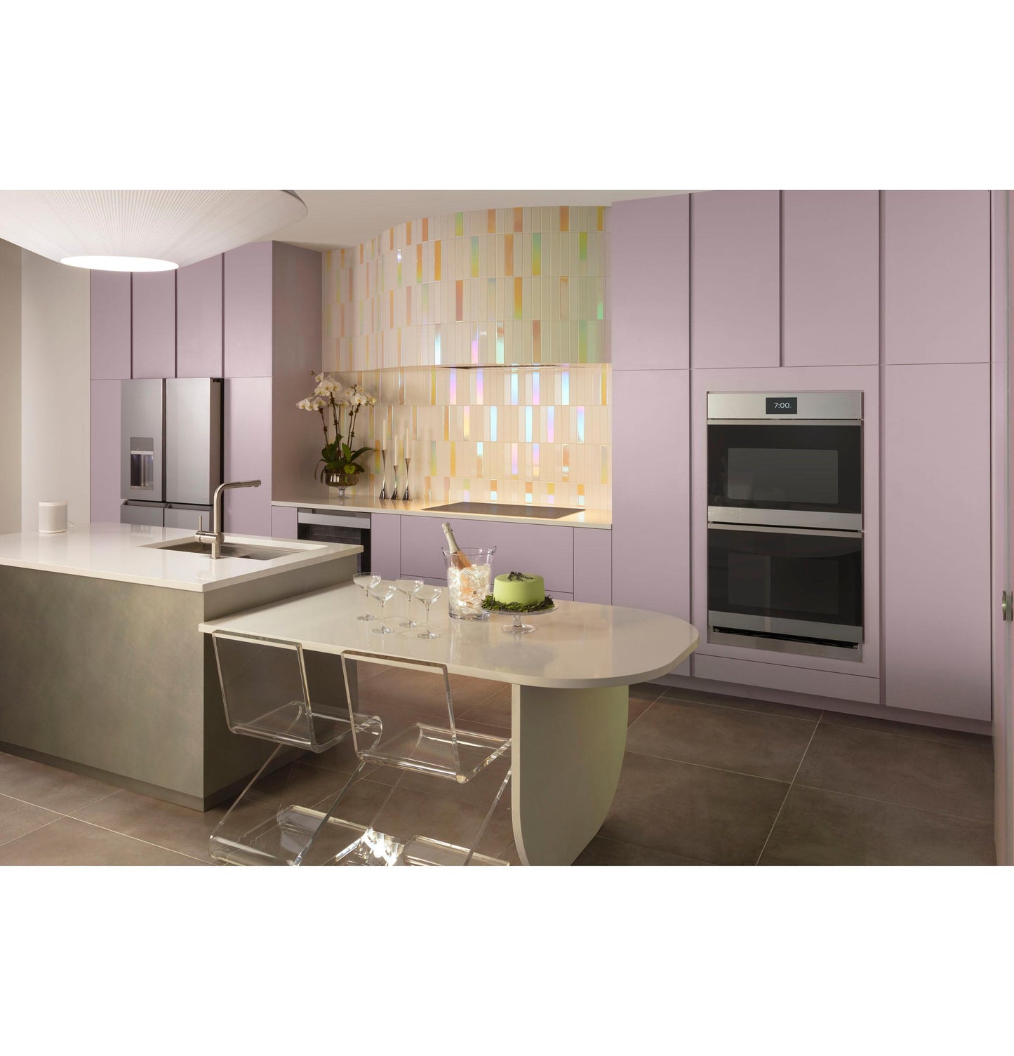 Cafe UVC9360SLSS 36" Smart Designer Custom Insert w/ Dimmable LED Lighting