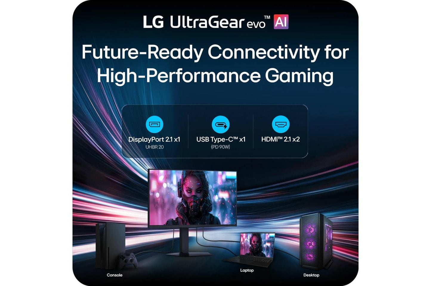 Lg 27GM950BB 27 Inch UltraGear™ evo AI GM9, Hyper Mini LED 5K Gaming Monitor
