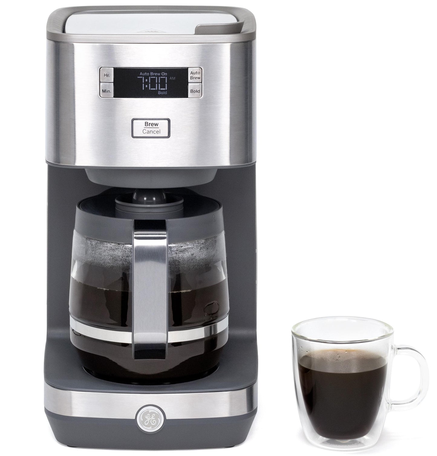 G7CDAASSPSS GE Drip Coffee Maker with Glass Carafe