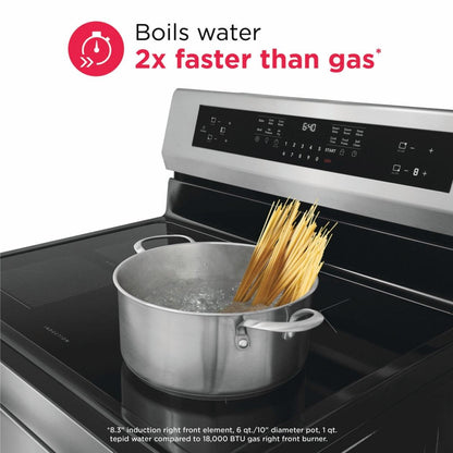 Frigidaire GCRI3060BF 30" Freestanding Induction Range with Total Convection