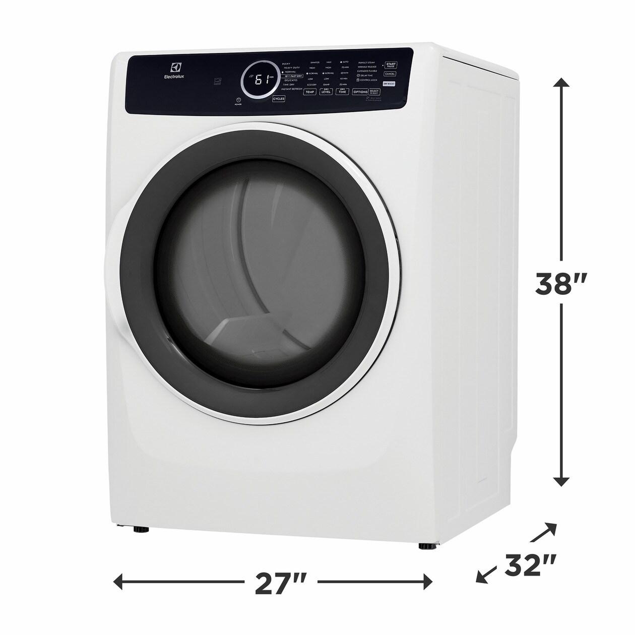 Electrolux ELFE7437AW Front Load Perfect Steam™ Electric Dryer with Instant Refresh - 8.0 Cu. Ft.