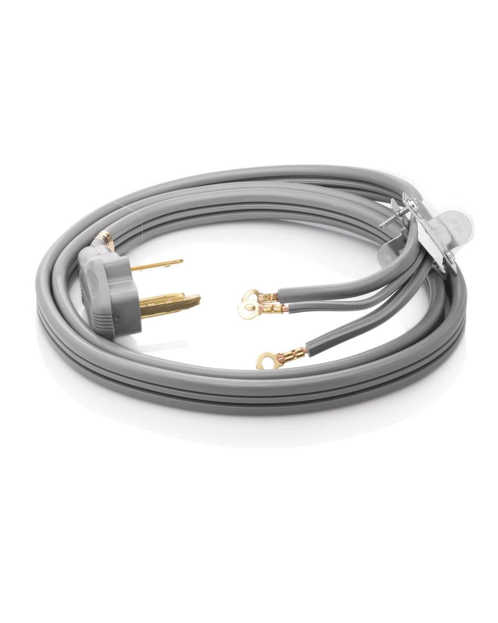 Frigidaire 5308819003 6' Long 3 Wire 30 AMP 240 Volt Dryer Cord