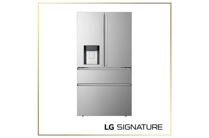 UM22WZH98S LG SIGNATURE 22 cu. ft. Counter-Depth with Zero Clearance™ 4-Door French Door Refrigerator with Thin Door Design