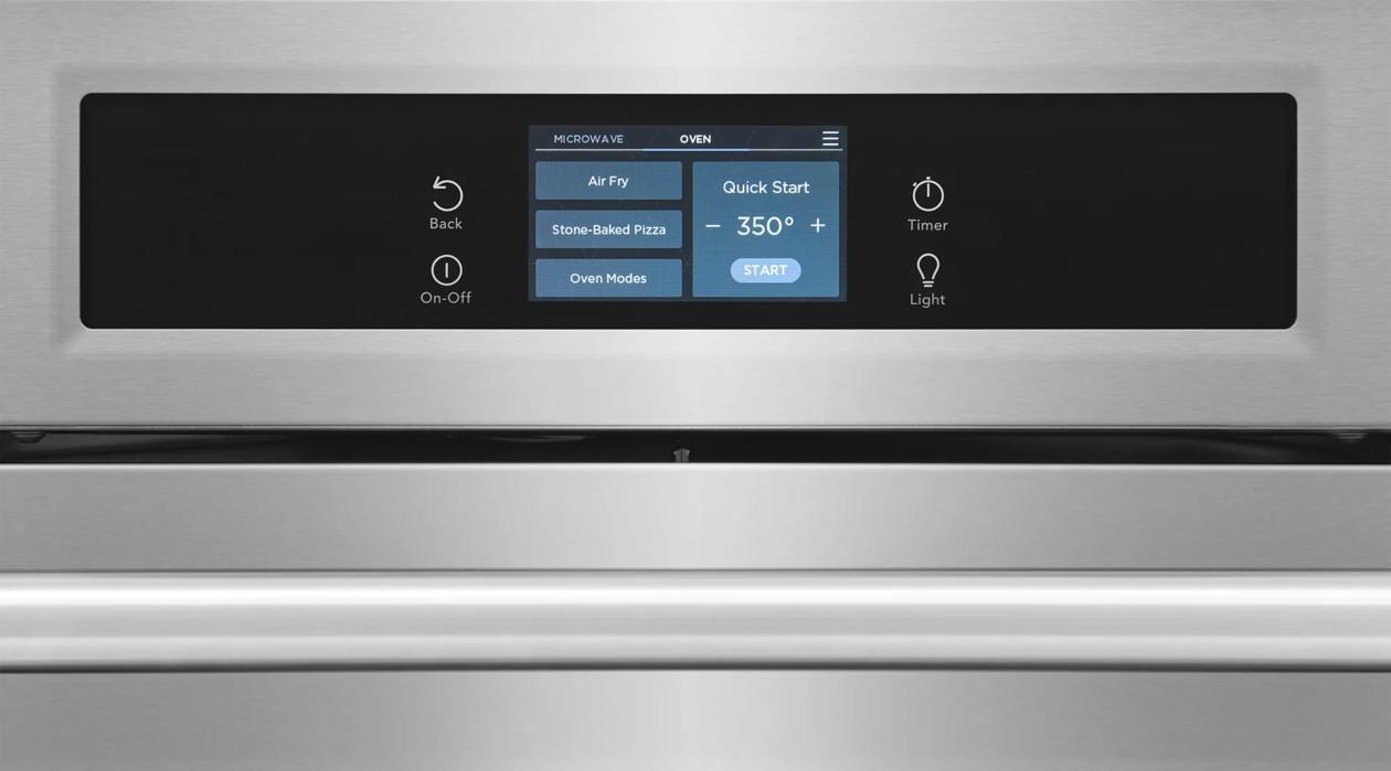 Frigidaire PCWM3085AF 30" Microwave Combination Wall Oven with Stone-Baked Pizza Mode