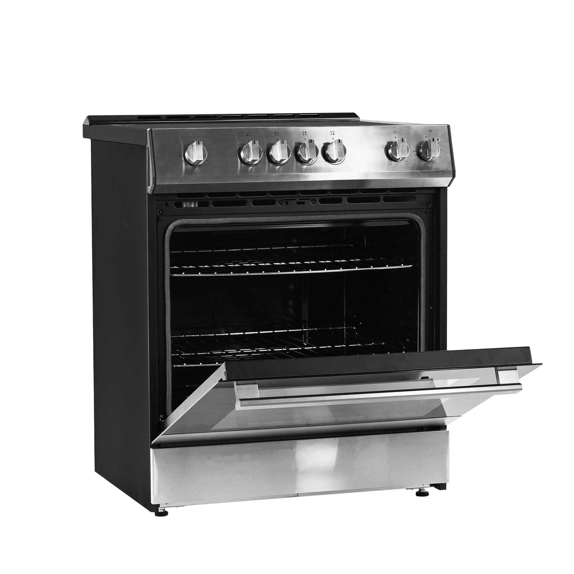 DRRM300BSS Danby 30 Slide in Smooth Top Electric Range with Knob Controls in Stainless Steel