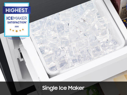 Samsung RF18A5101MT 18 cu. ft. Counter Depth 3-Door French Door Refrigerator in Matte Black Steel