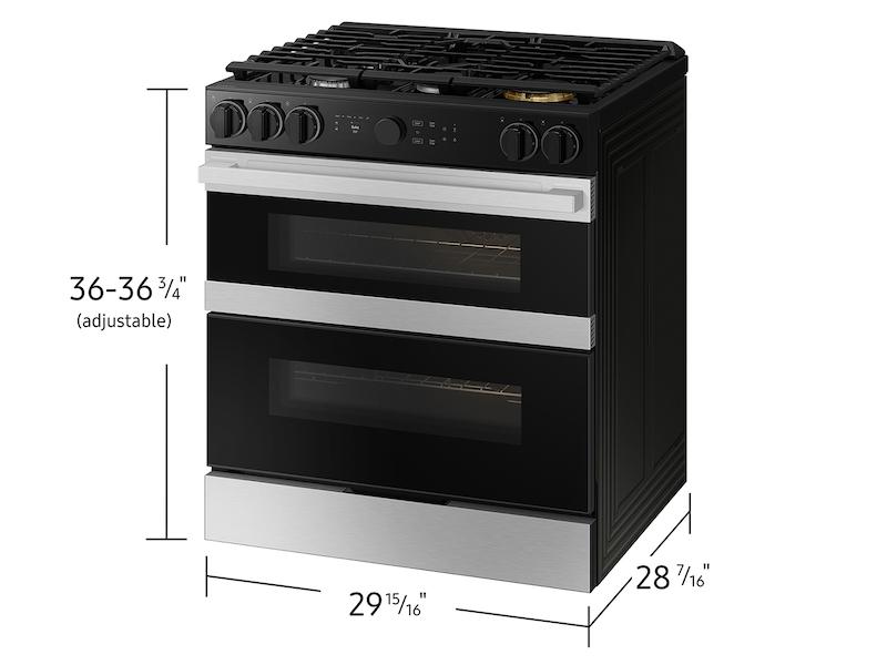 Samsung NSG6DG8550SR Bespoke Smart Slide-In Gas Range 6.0 cu. ft. with Flex Duo™ & Illuminated Precision Knobs in Stainless Steel