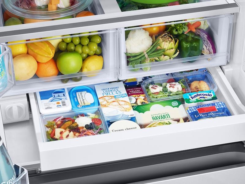 Samsung RF25C5551SR 25 cu. ft. 33" 3-Door French Door Refrigerator with Beverage Center™ and AutoFill Water Pitcher in Stainless Steel