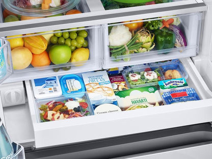 Samsung RF25C5551SR 25 cu. ft. 33" 3-Door French Door Refrigerator with Beverage Center™ and AutoFill Water Pitcher in Stainless Steel