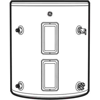 GE40L08BSM GE® 36 Gallon Side Port Lowboy Electric Water Heater