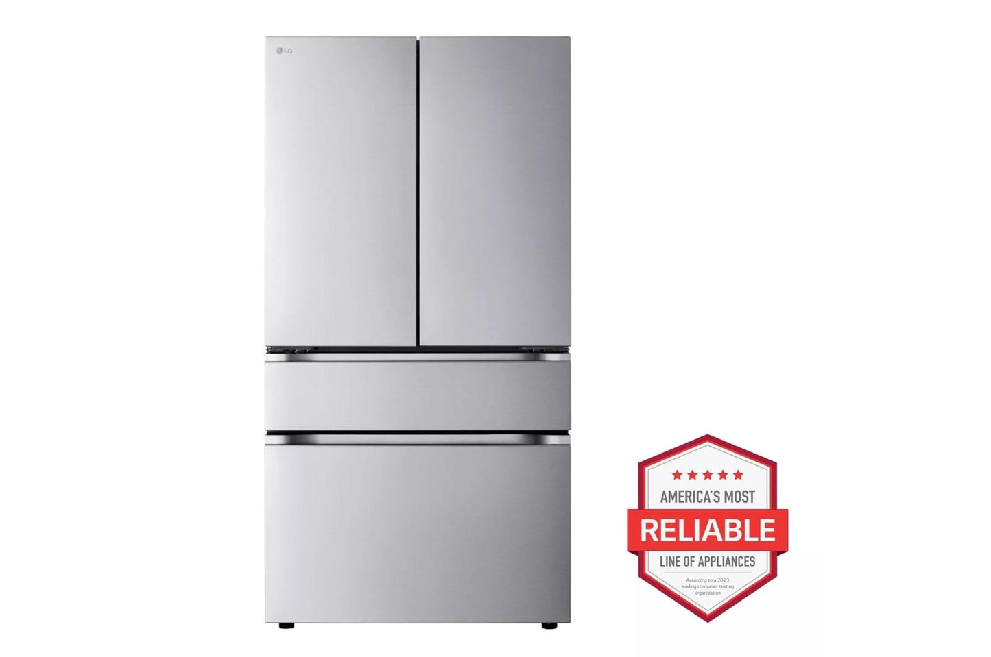 Lg LF26C8210S 26 cu. ft. Counter-Depth MAX, 4-Door French Door Refrigerator with Full-Convert Drawer™ and Internal Ice and Water Dispenser