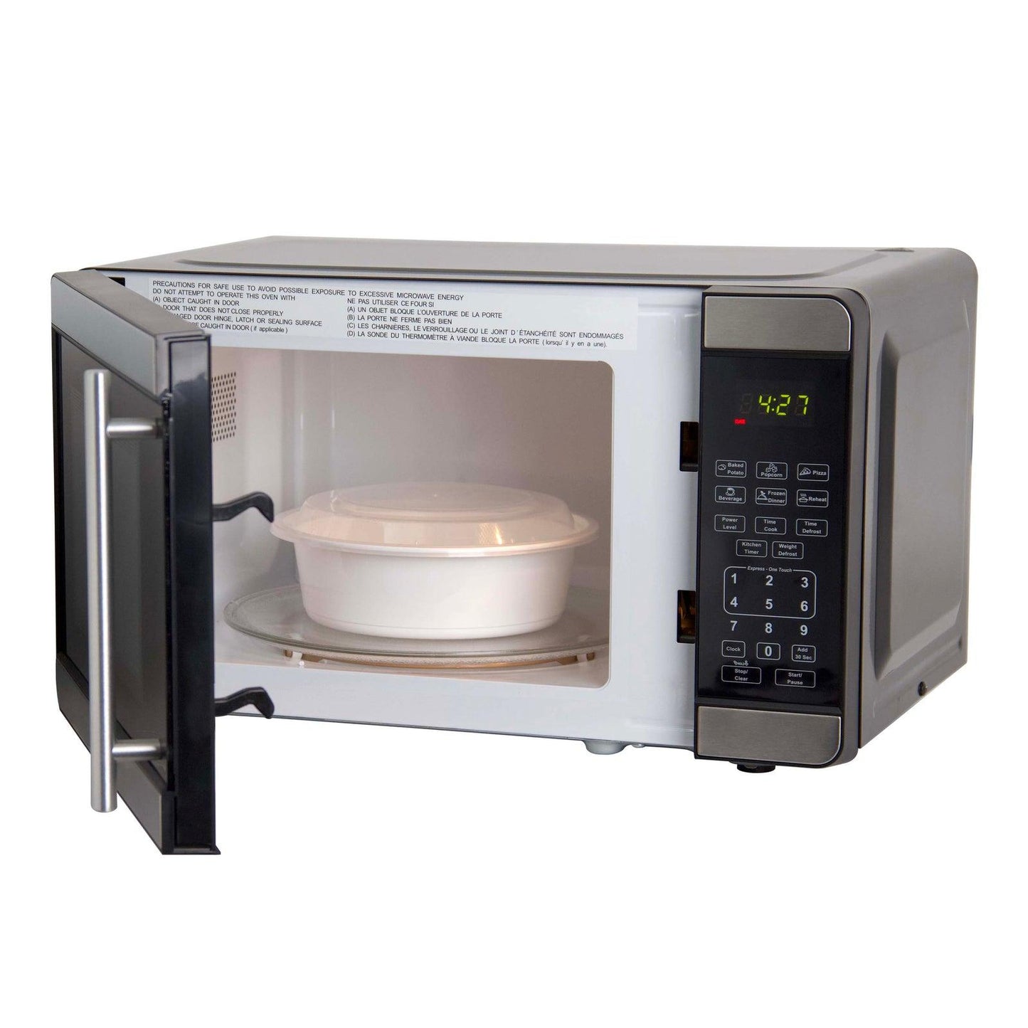 MT7V3S Avanti Countertop Microwave Oven, 0.7 cu. ft. - Stainless Steel