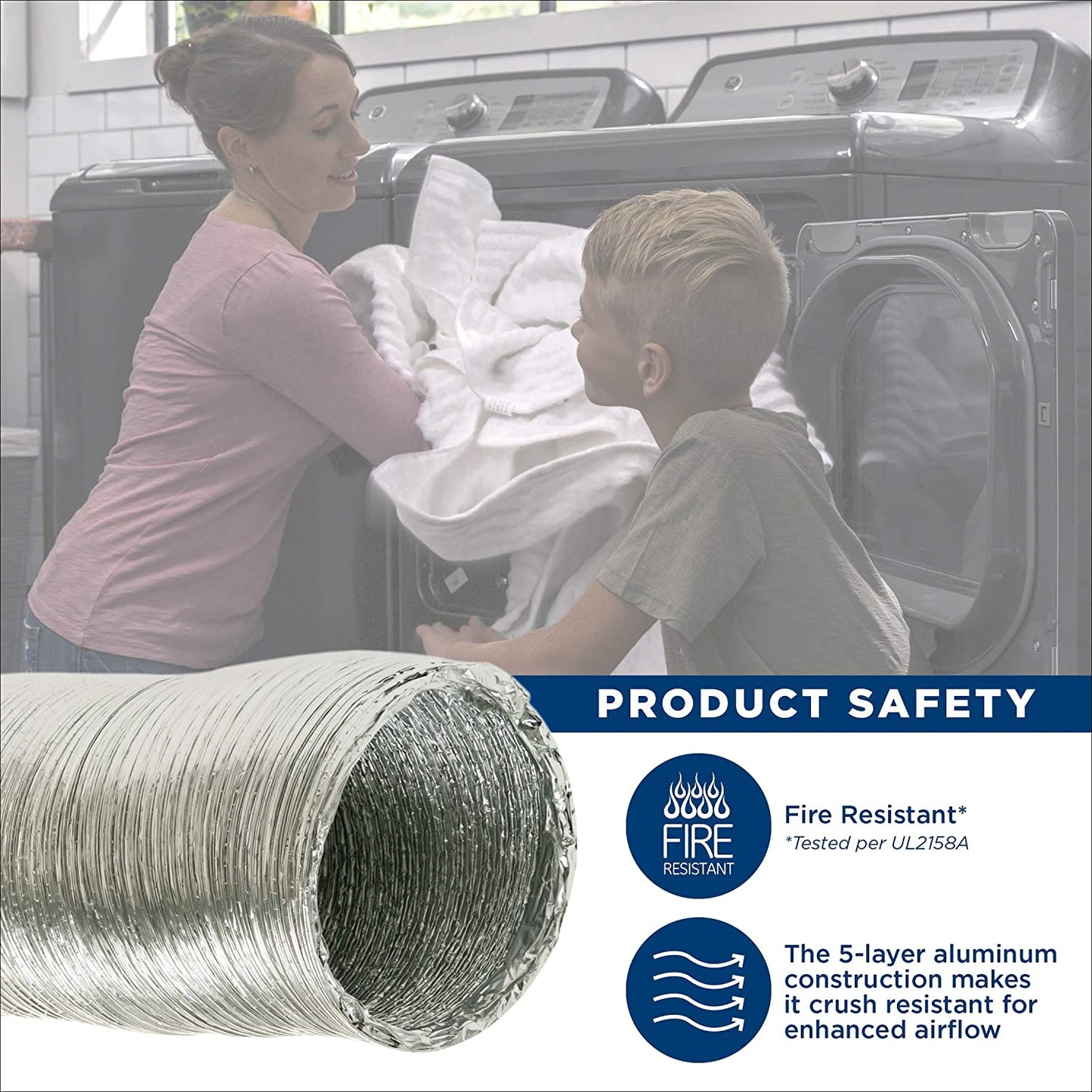 Ge Appliances PM08X10085 Flexible Aluminum 8' Transition Duct
