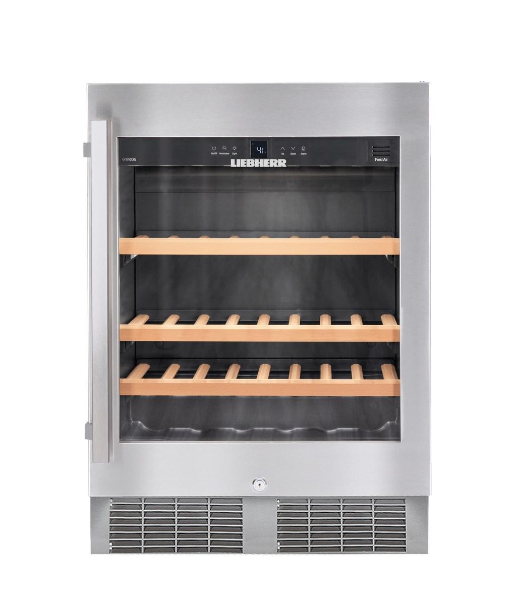Liebherr WU4500 Undercounter Wine Cabinet, 24", Lock, 1 Zone, Reversible Door
