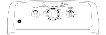 GTW220ACWWW GE® 4.0 cu. ft. Capacity Washer with Stainless Steel Basket and Water Level Control