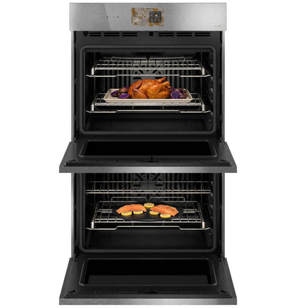 Cafe CTD90DM2ZS5 CAF(EBACK)™ 30" Smart Built-In Convection Double Wall Oven in Platinum Glass