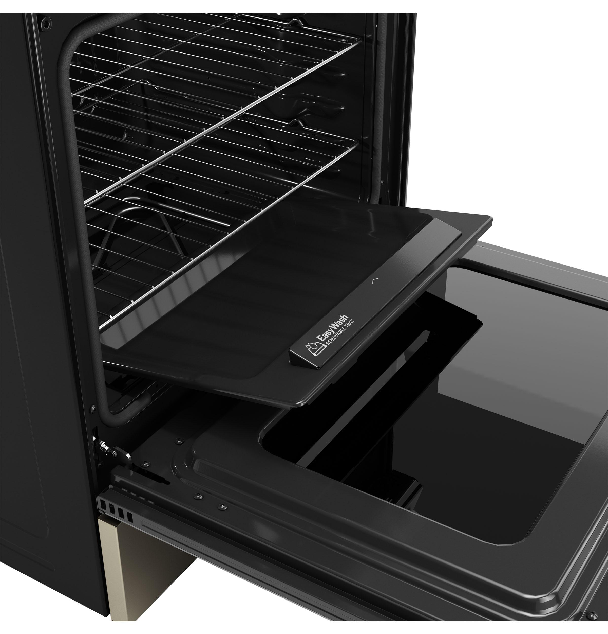 GRS600AVES GE® 30" Slide-In Electric Convection Range with No Preheat Air Fry and EasyWash™ Oven Tray