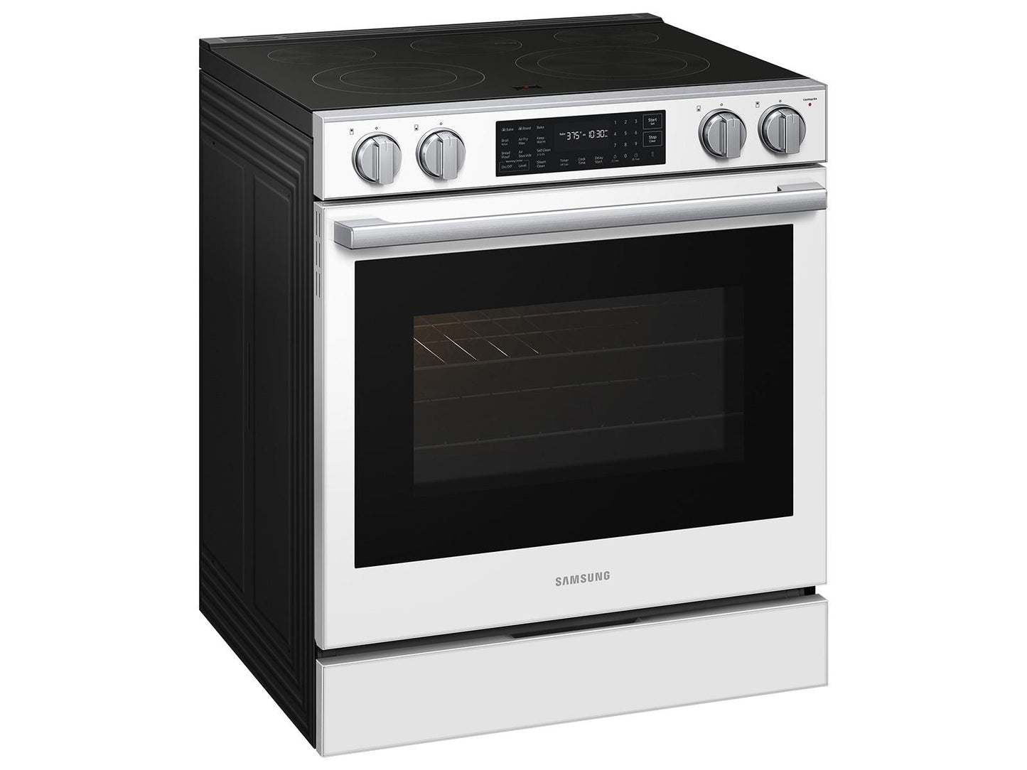 Samsung NSE80H63SW Bespoke Smart Slide-in Electric Range Pro Style Design  Air Fry Max  True Convection
